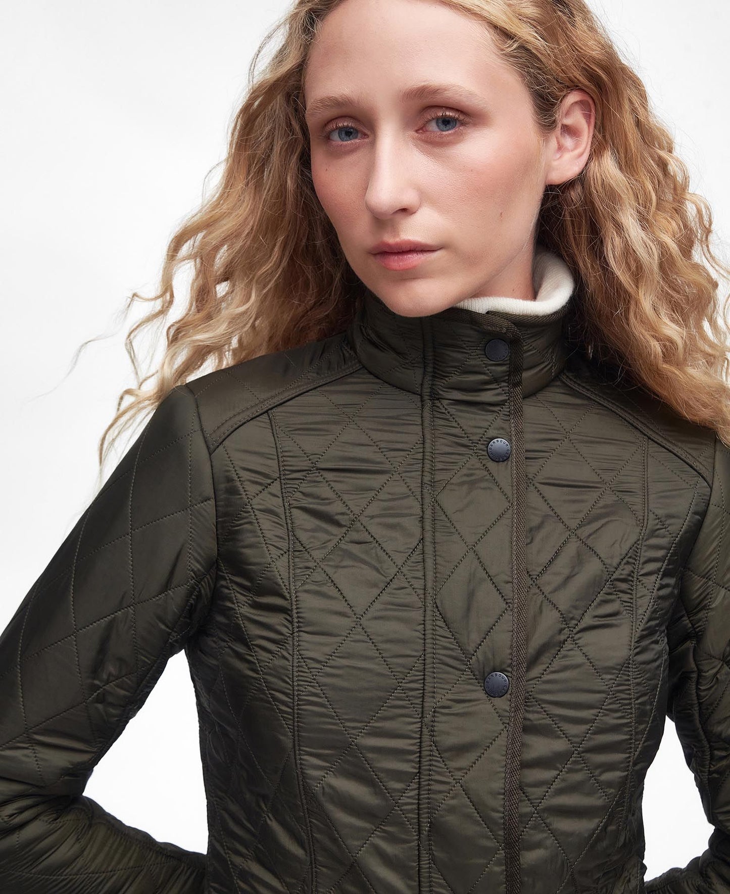 Barbour Calvary Polarquilt Jacket - Olive