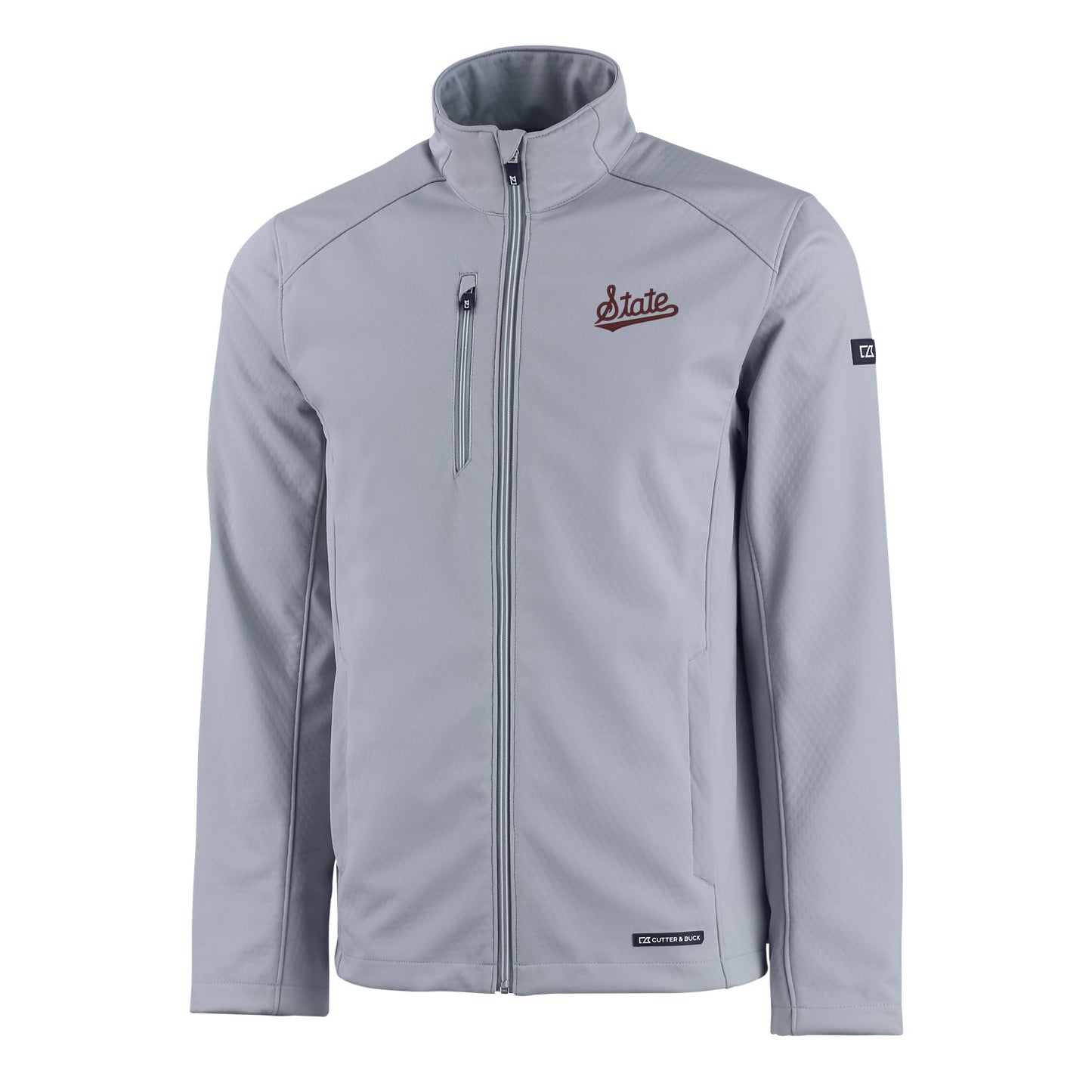 State Script Grey Evoke Full Zip Jacket