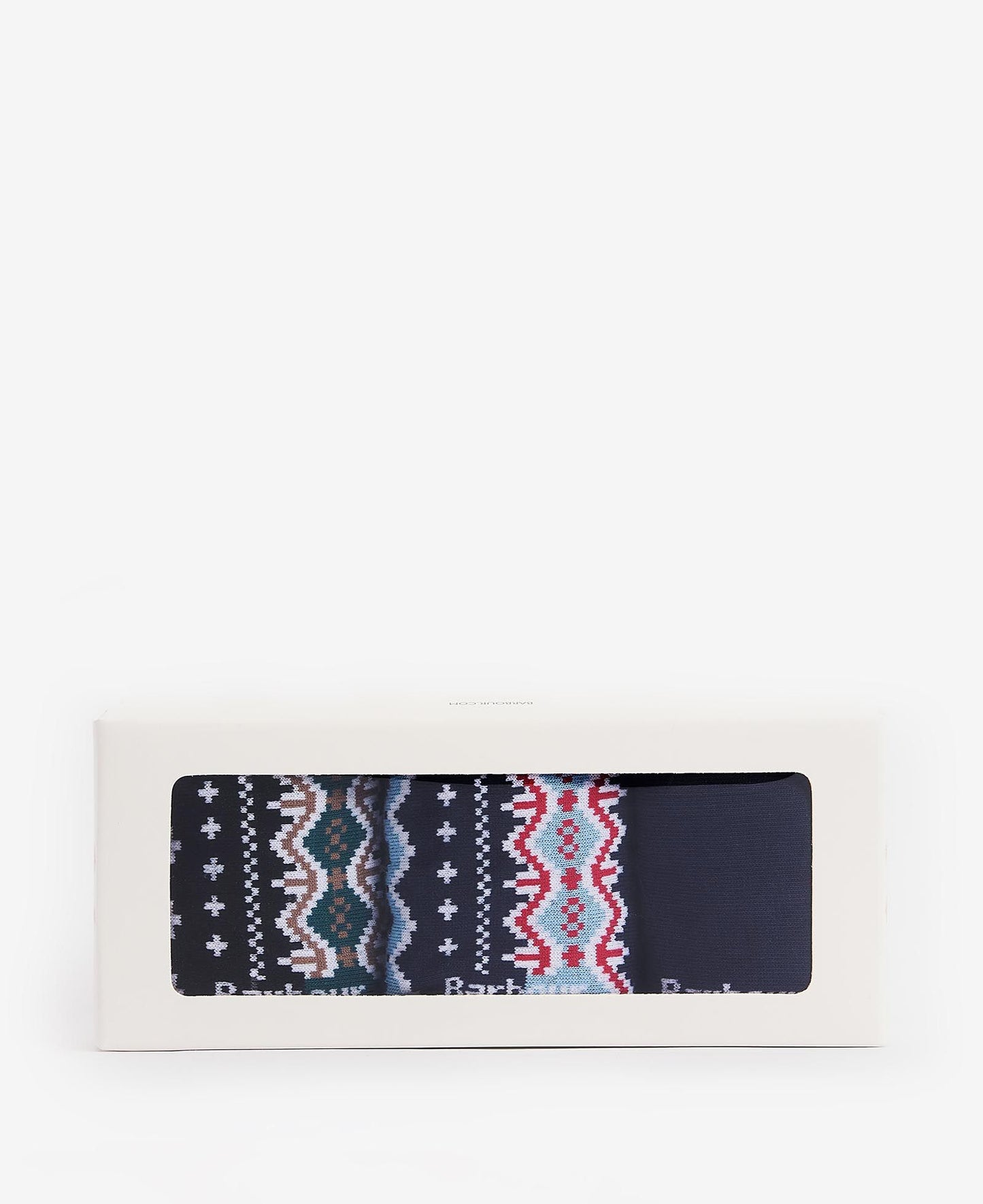 Fair Isle Sock Gift Box S/3