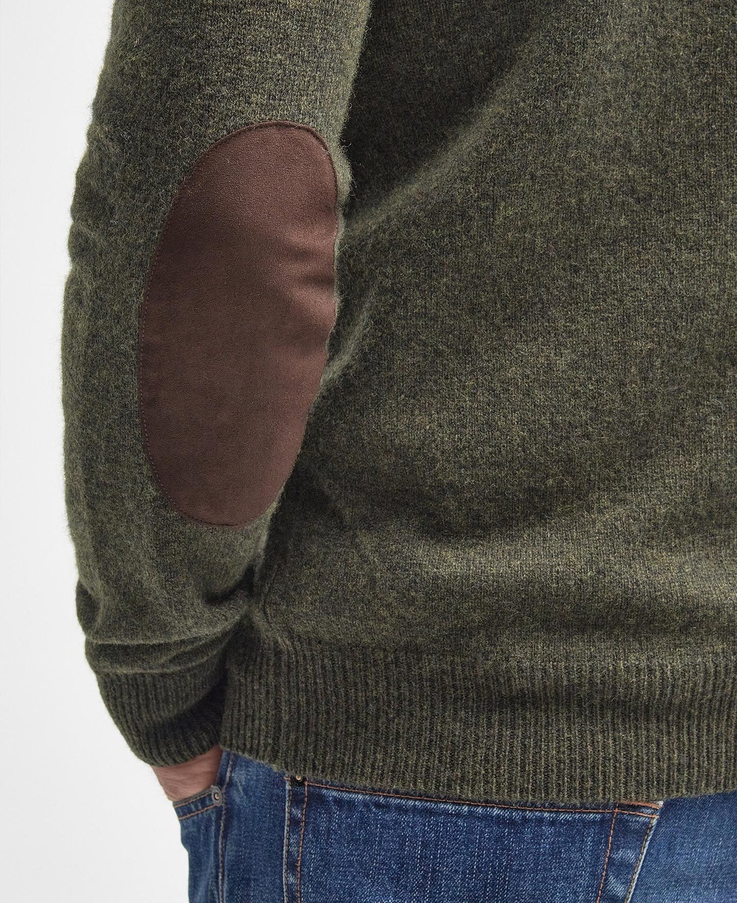 Barbour Essential Patch Half Zip Knitted Jumper