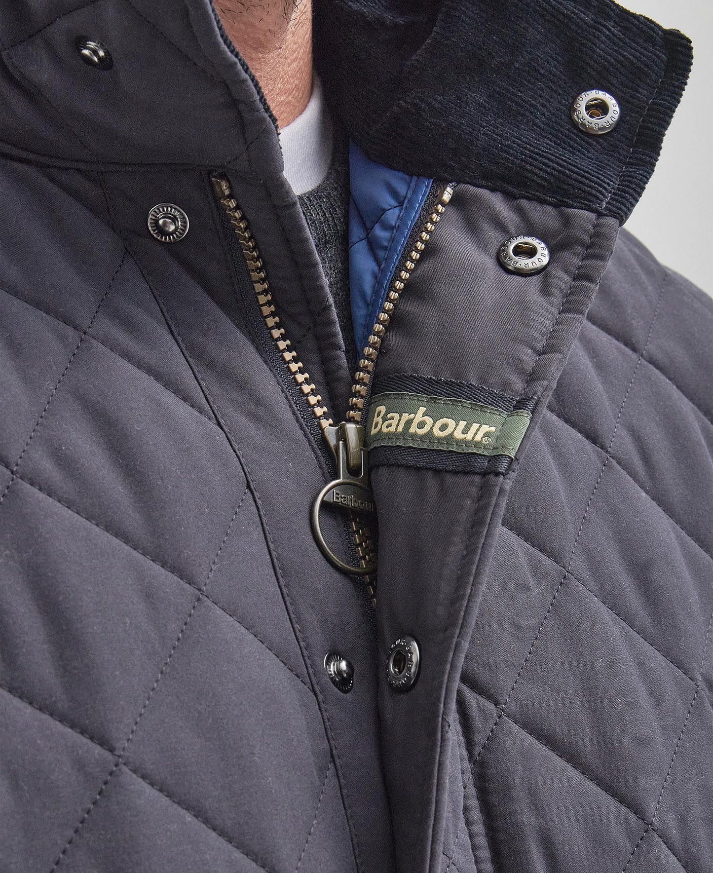 Barbour Shoveler Quilted Jacket - Navy