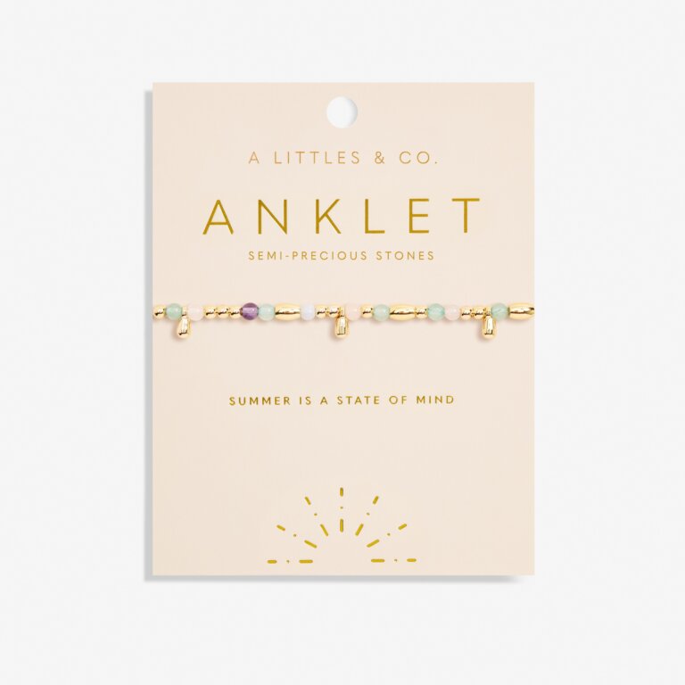 Multi Stone Anklet