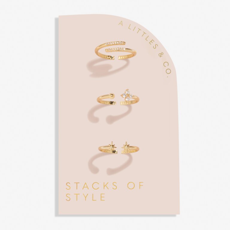 Stacks Of Style Set Of 3 Star Rings