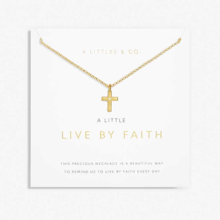 A Little 'Live By Faith' Necklace