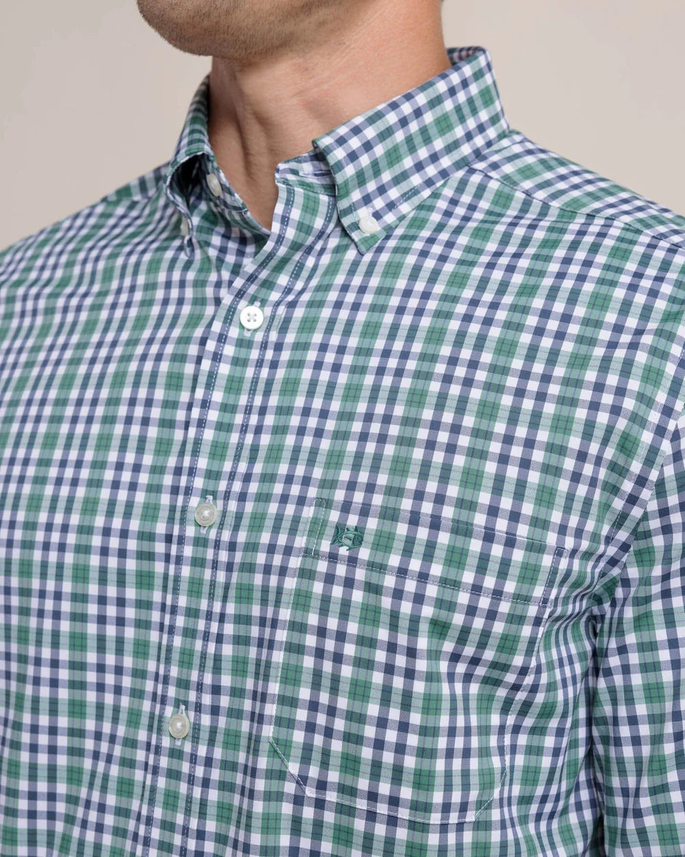 brrr° Intercoastal Haywood Plaid LS Sport Shirt - Fir