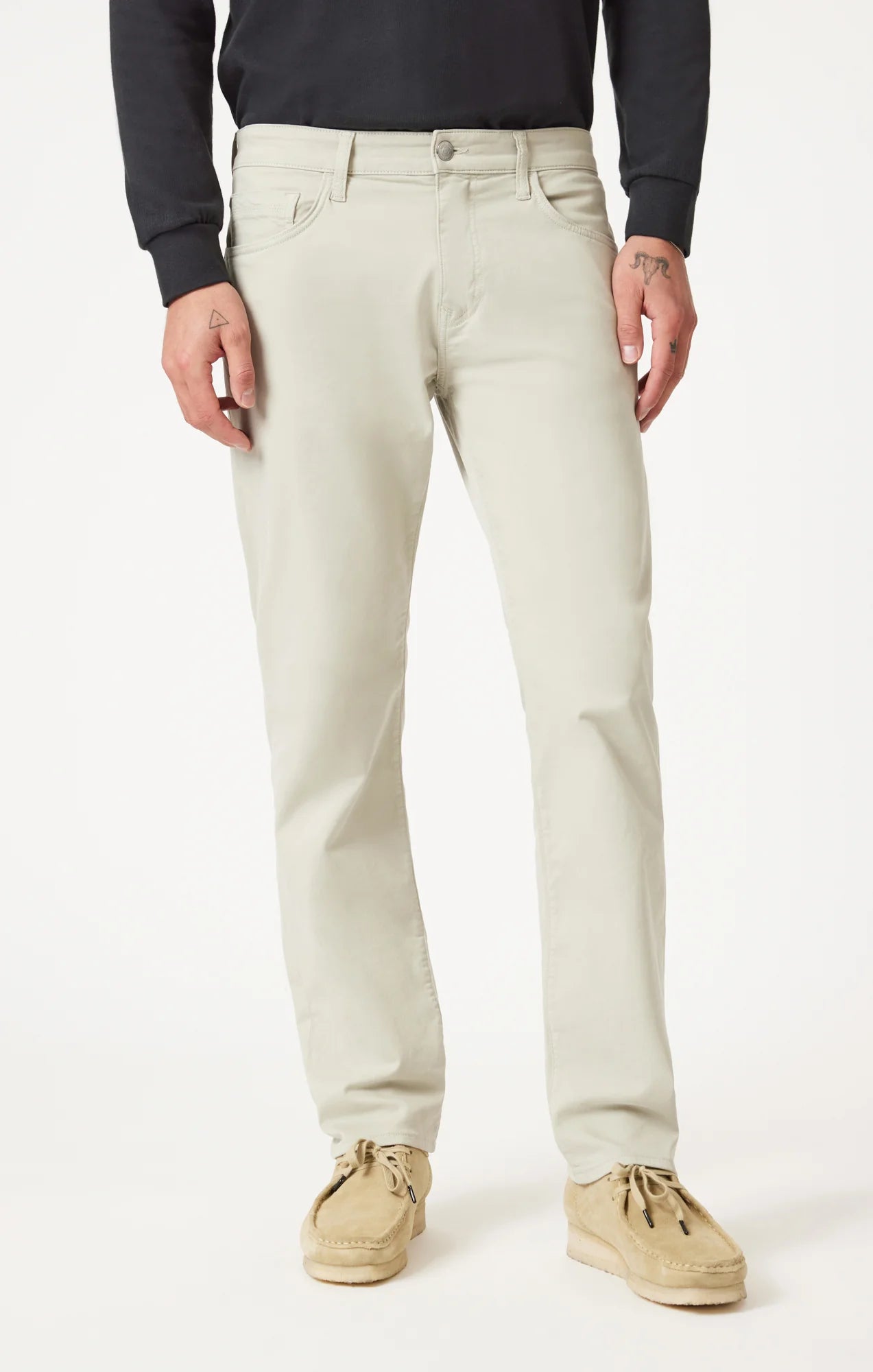 Zach Straight Leg Mint Twill Pants