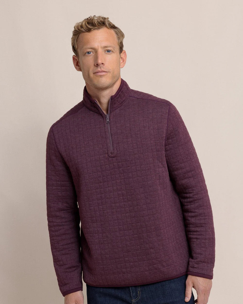 Fairwood Reversible Quarter Zip - Merlot