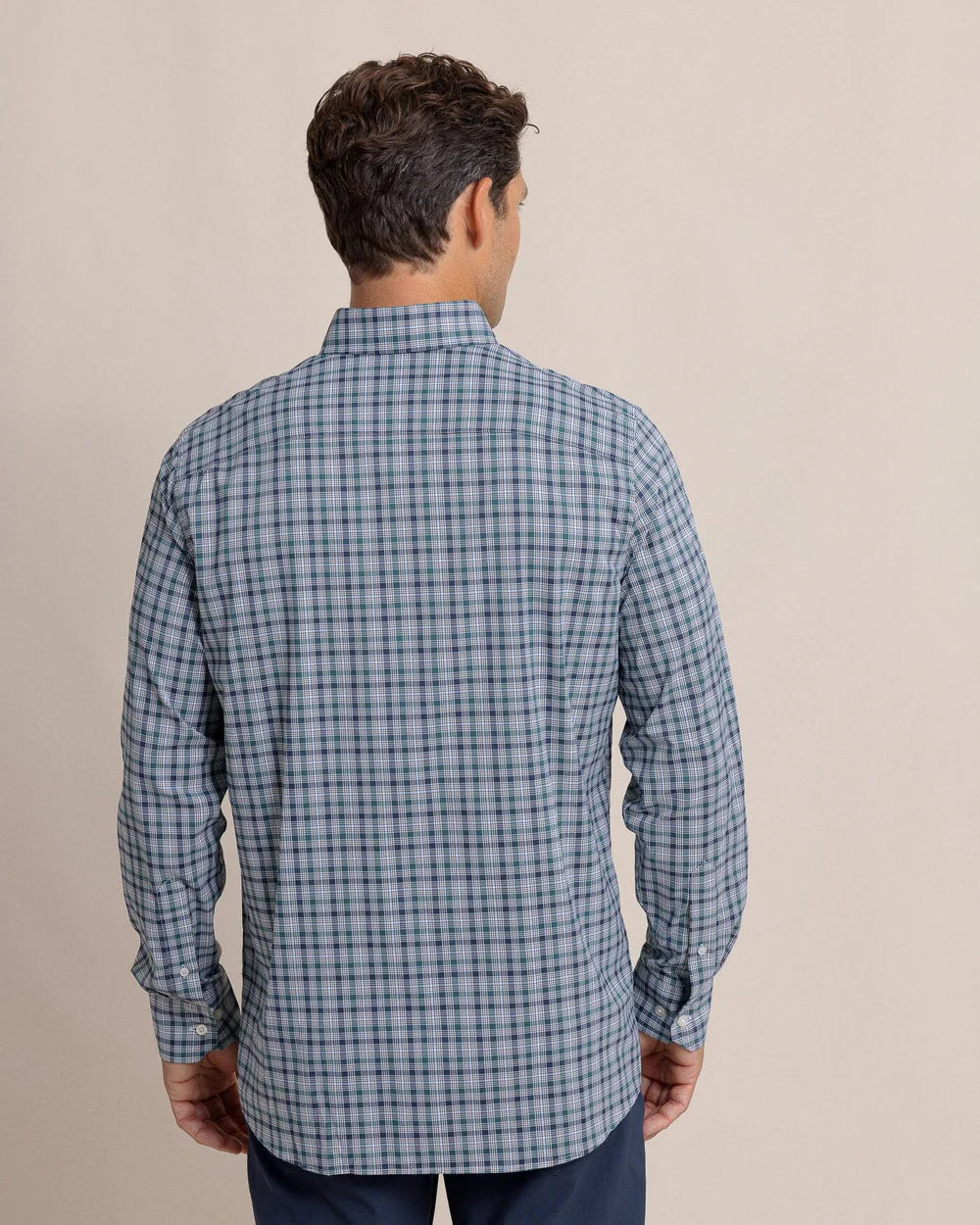 Saltgrass Plaid Intercoastal LS Sport Shirt - Salt Meadow