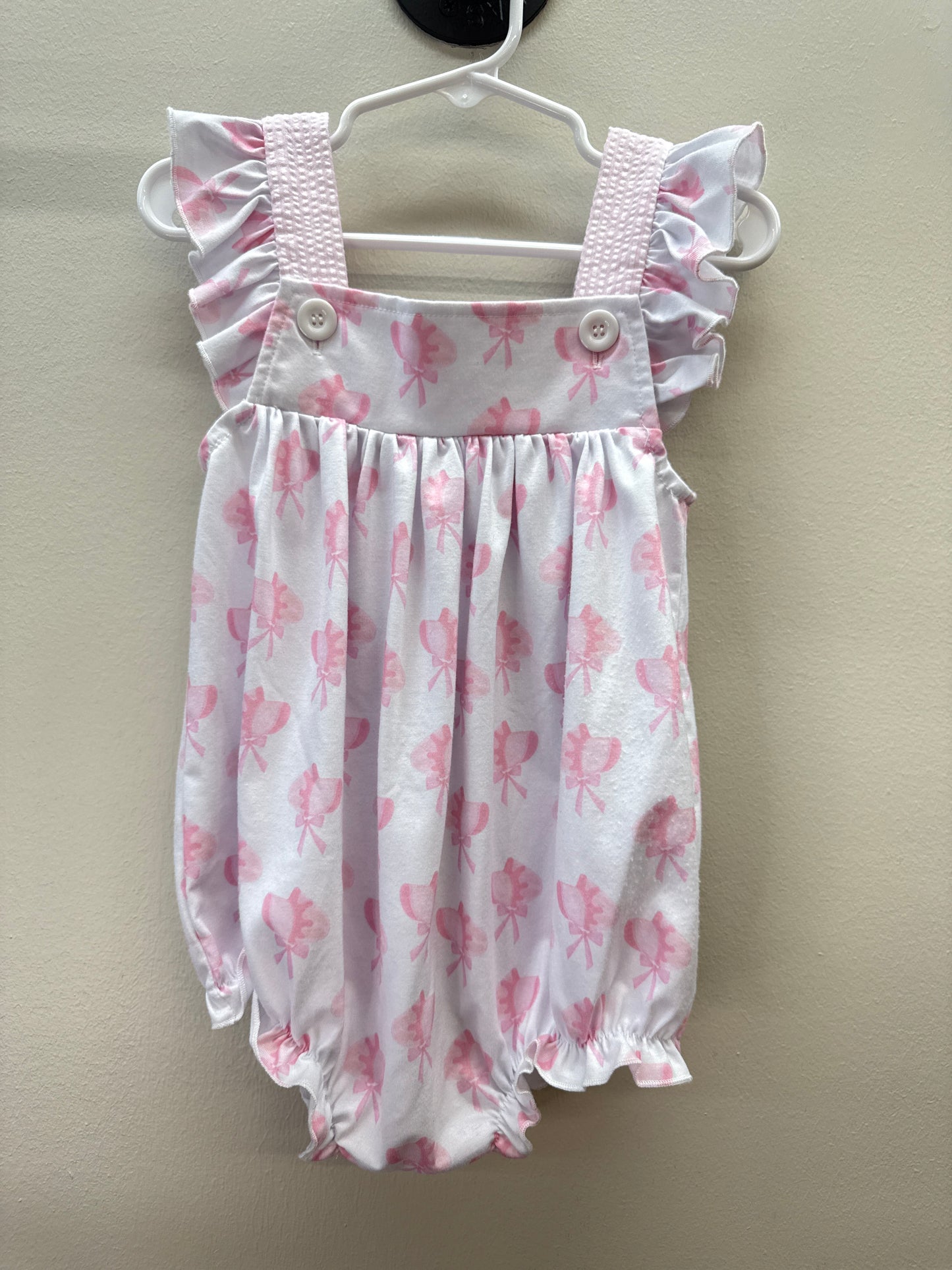 GR*0016 Pink Bonnet Bubble - 2T