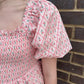 Pink Floral Smocked Dress