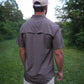 Earth Brown Button Up Performance Short Sleeve