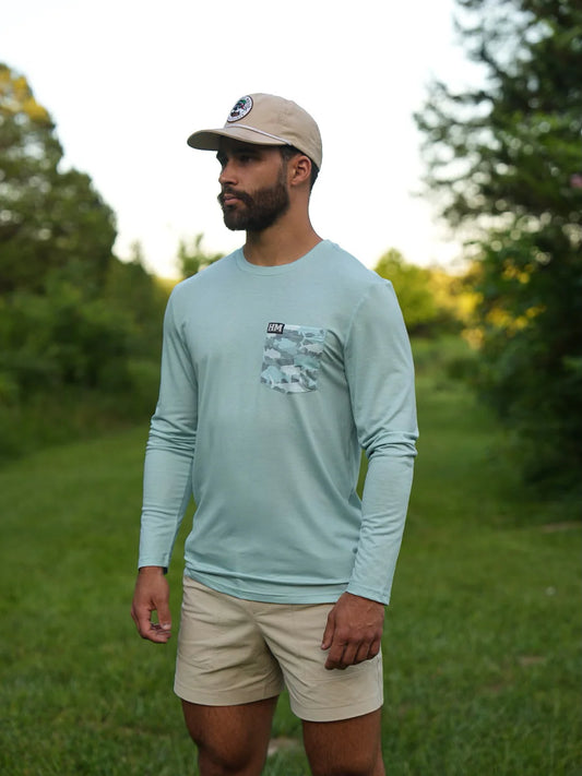 The Navigator Blue Performance Longsleeve