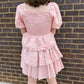 Pink Floral Smocked Dress