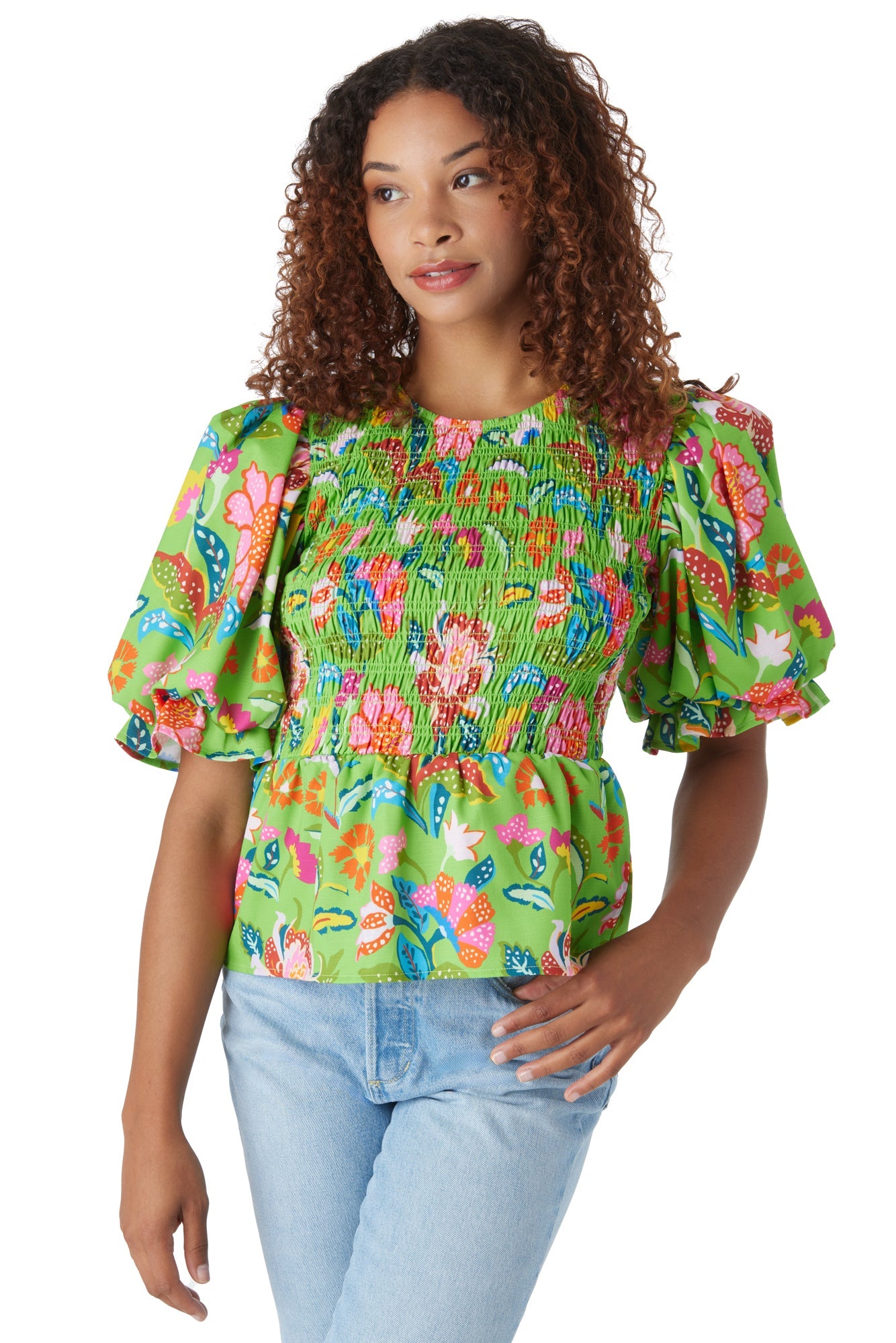 CROSBY Sloan Top - Botanical