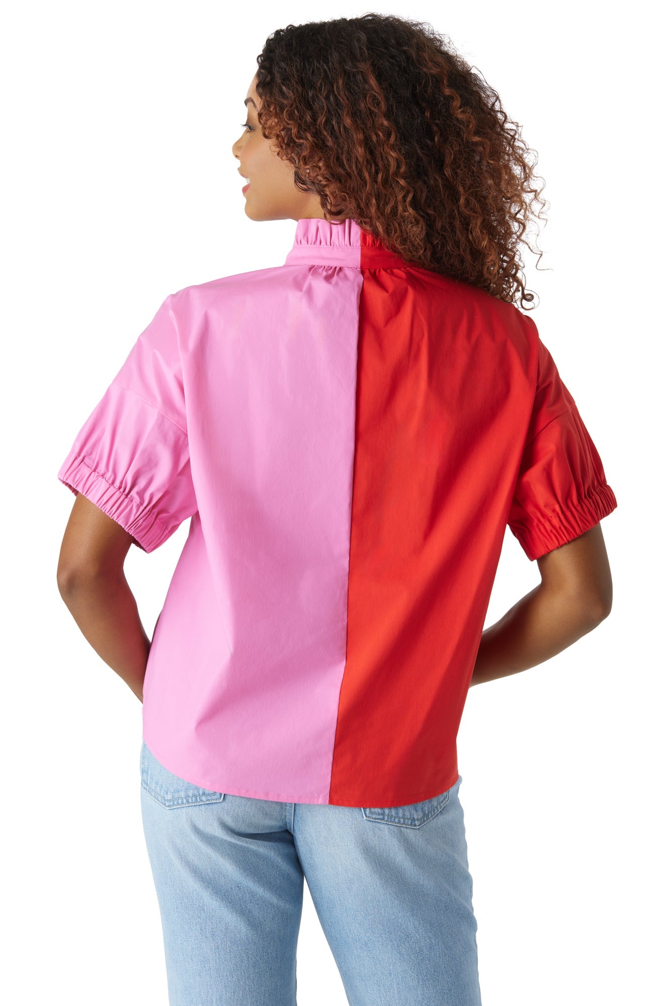 CROSBY Britt Top - Snapdragon Colorblock
