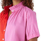CROSBY Britt Top - Snapdragon Colorblock