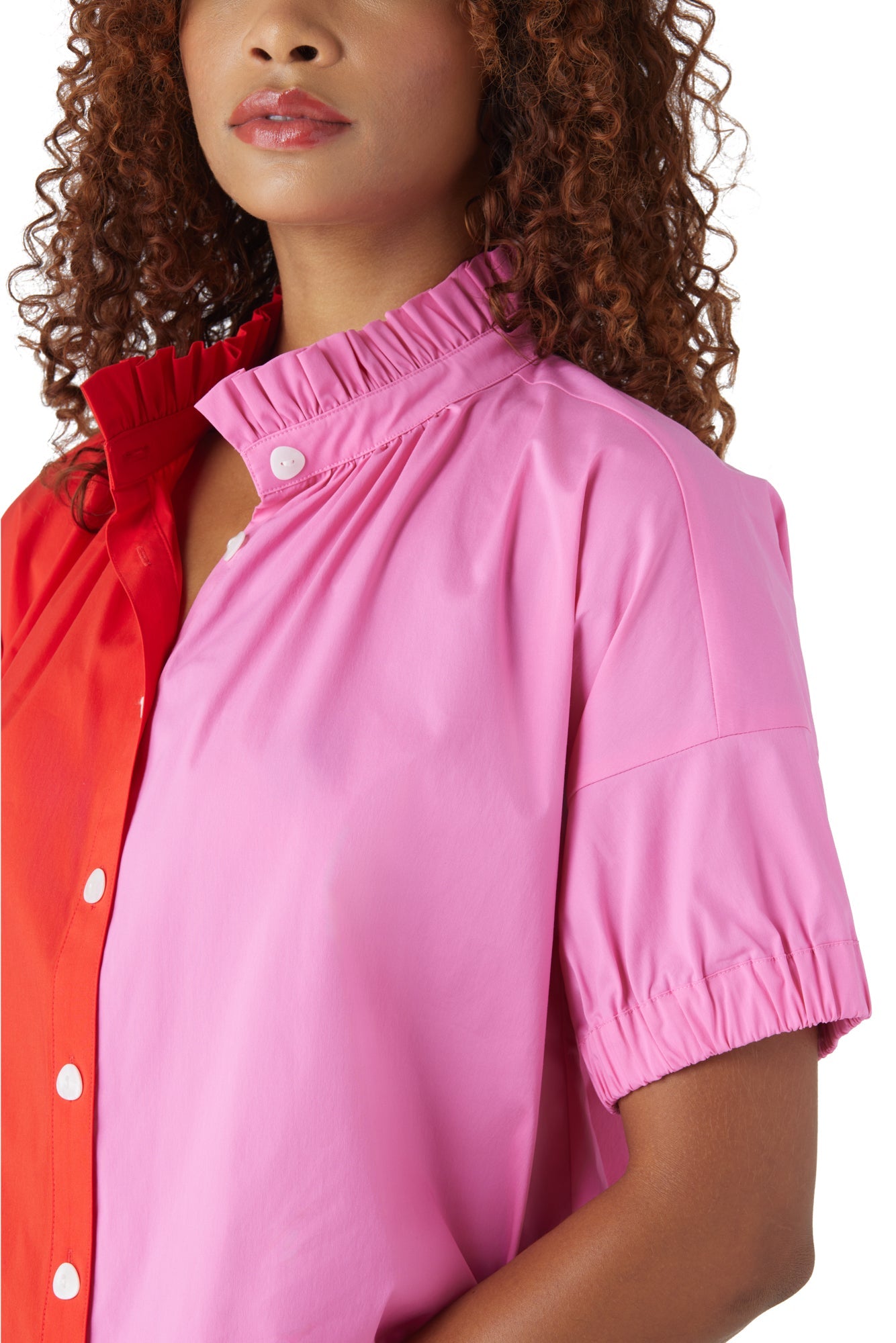 CROSBY Britt Top - Snapdragon Colorblock