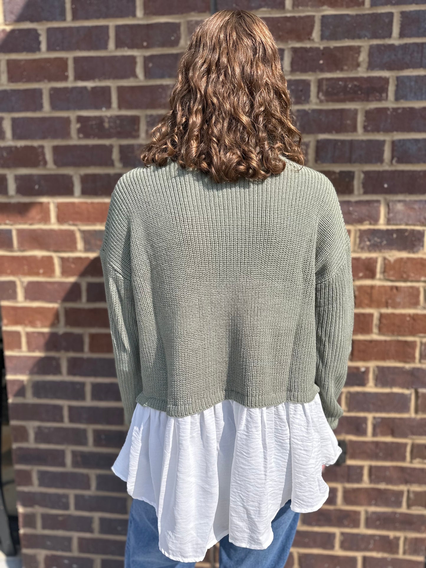 Sweater with Layered Top