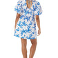 CROSBY Rainey Dress - Park Floral White