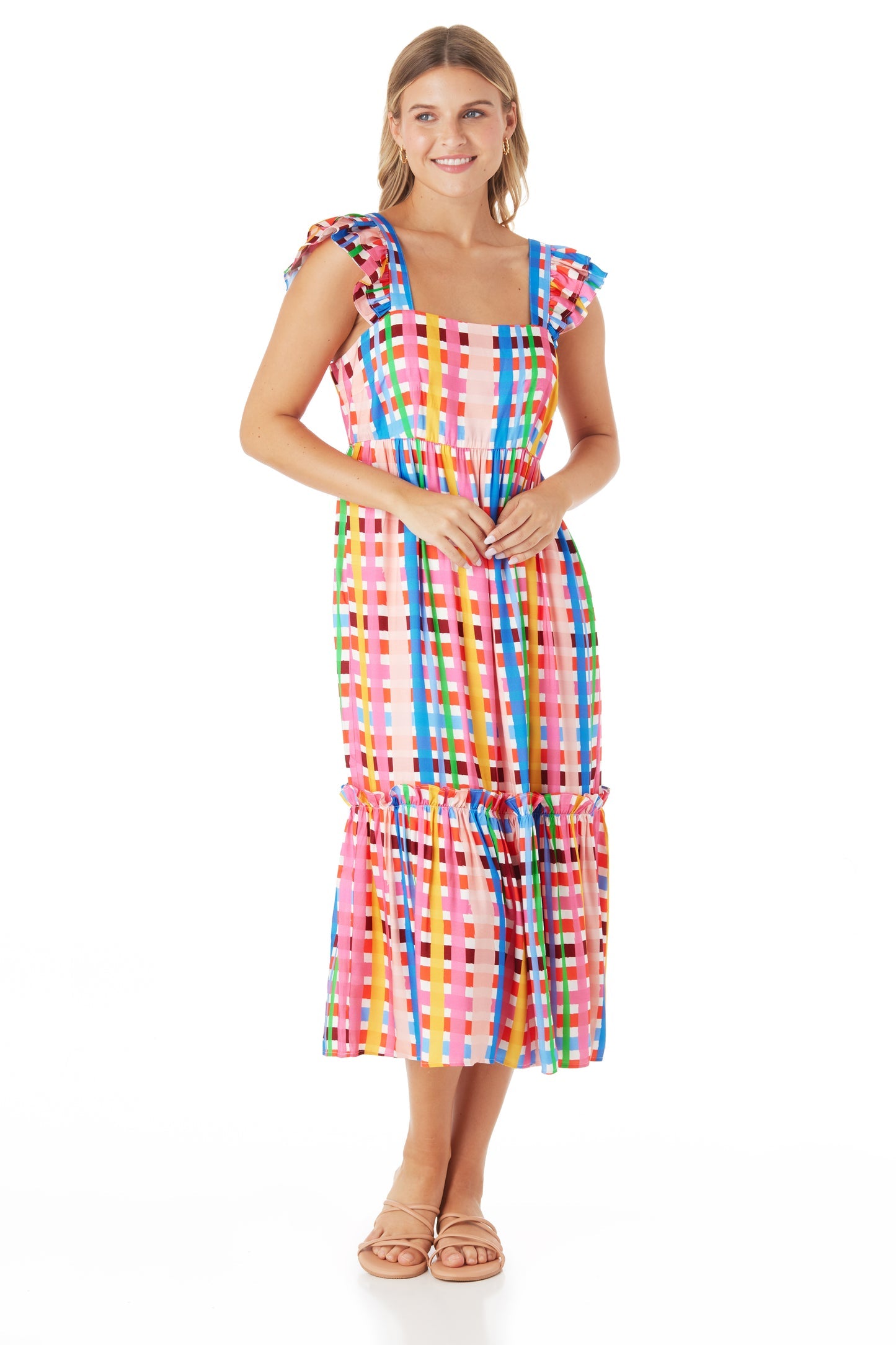 CROSBY Bryce Dress - Picnic Plaid