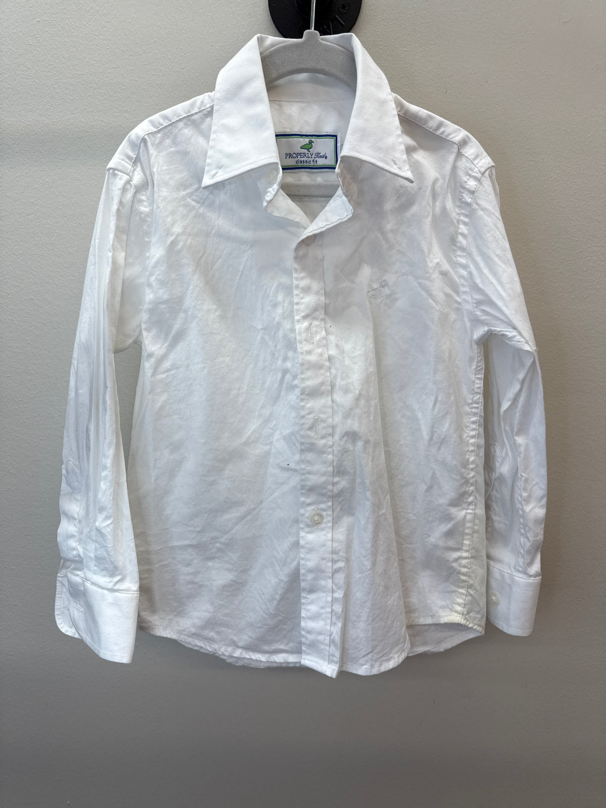 PK*0005 Properly Tied White Button-Up - 3T