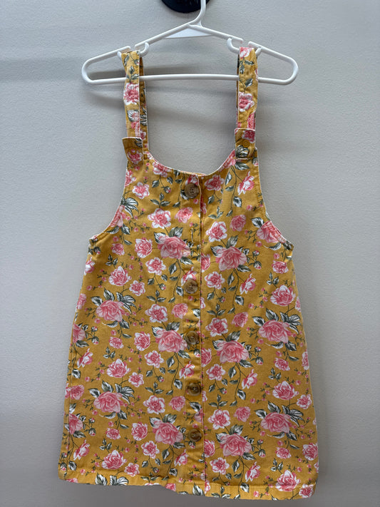 OR 0011 Floral Denim Dress - 6X