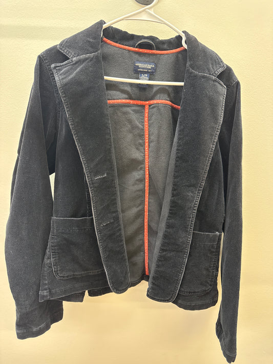 BL 0014 AE Black Corduroy Jacket - Large