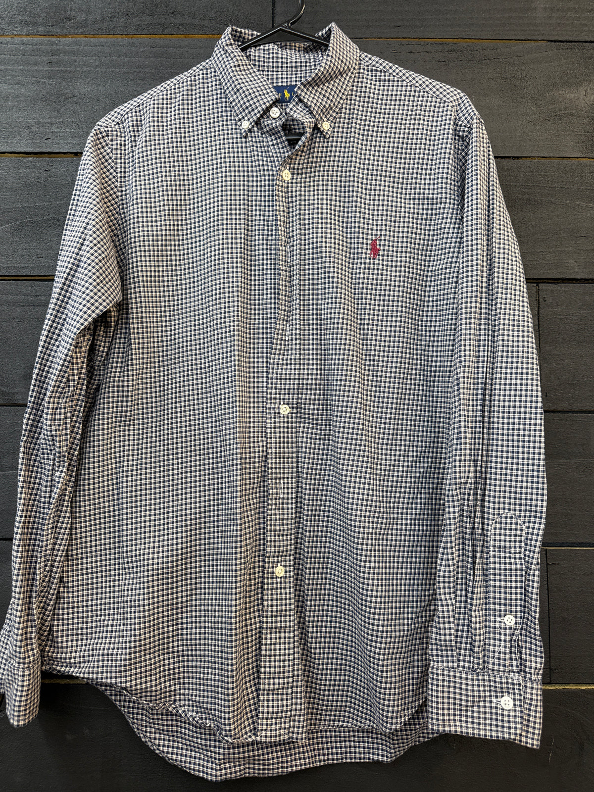 PK 0003 Ralph Lauren Navy Button-Up - Medium