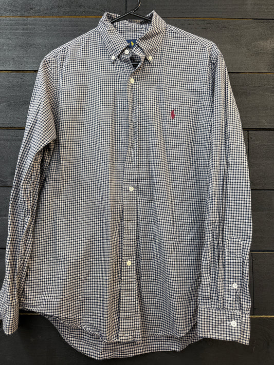 PK 0003 Ralph Lauren Navy Button-Up - Medium
