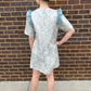 Blue Jacquard Dress