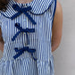 Navy Stripe Top