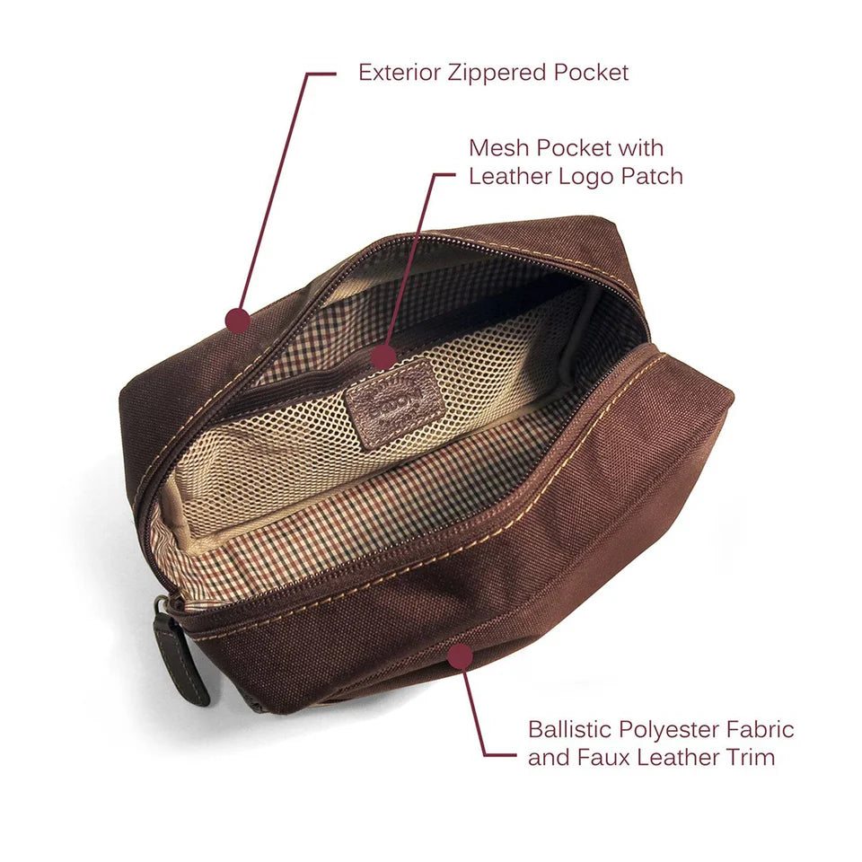 Garth Nylon & Leather Travel Kit