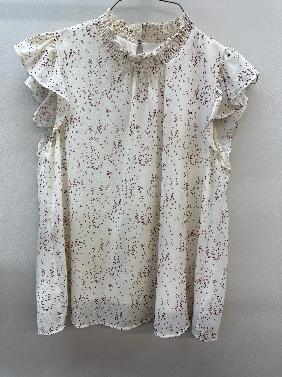 BL 0013 She+Sky Hearts Top - Medium