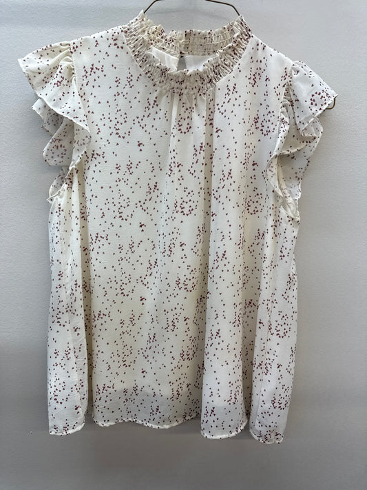 BL 0013 She+Sky Hearts Top - Medium