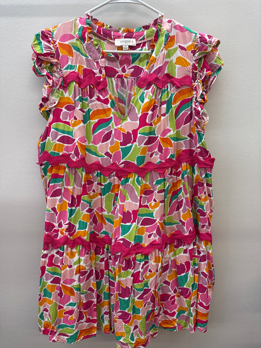 BL 0012 Umgee Abstract Dress - 2XL