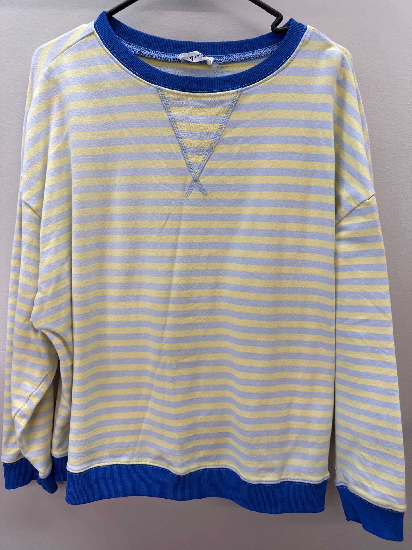BL 0010 Yellow Stripe Pullover - Small