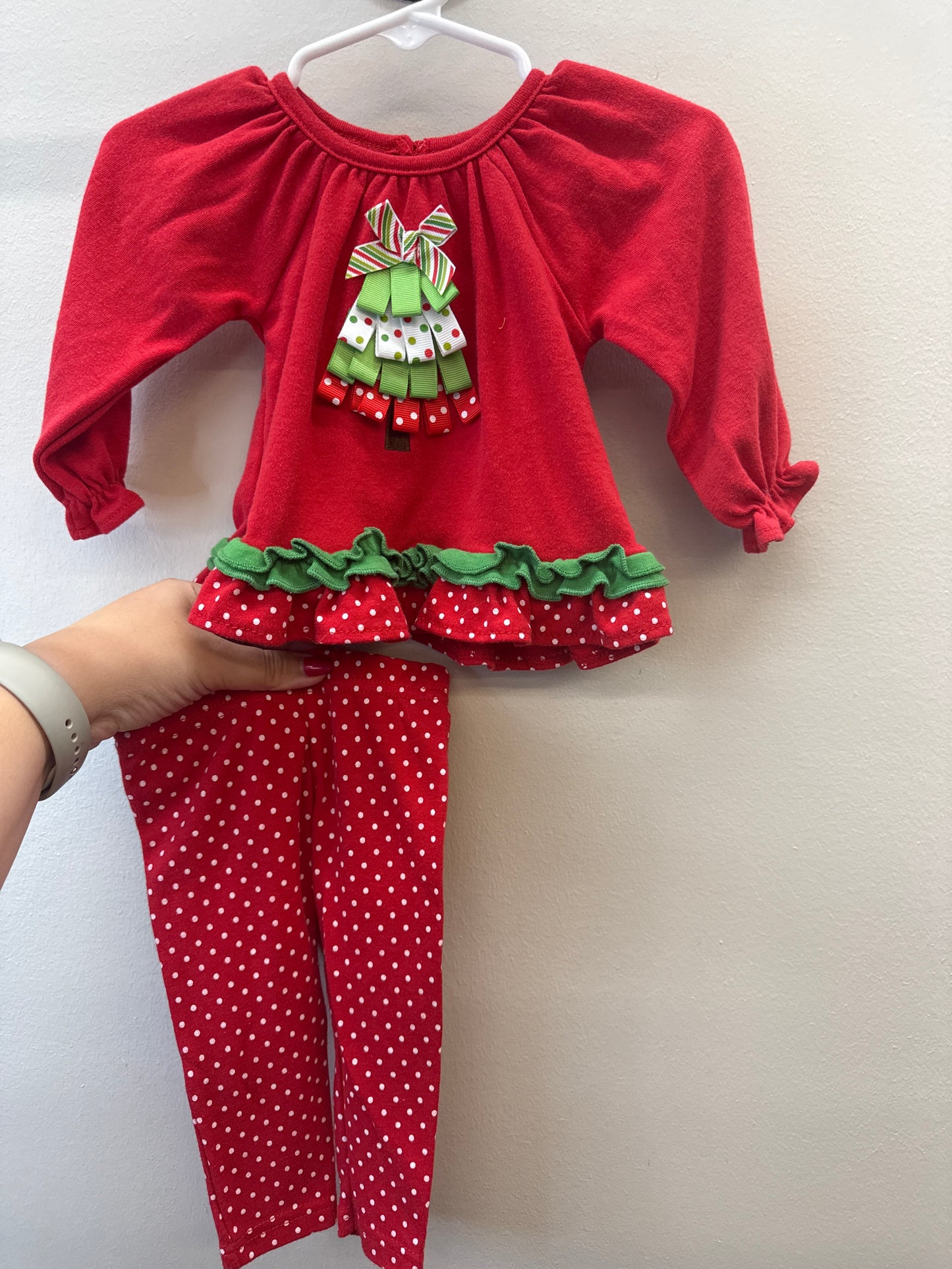 PK*0009 Christmas Tree Knit Set - 6 months