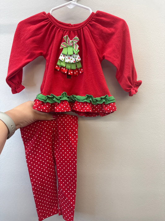 PK*0009 Christmas Tree Knit Set - 6 months