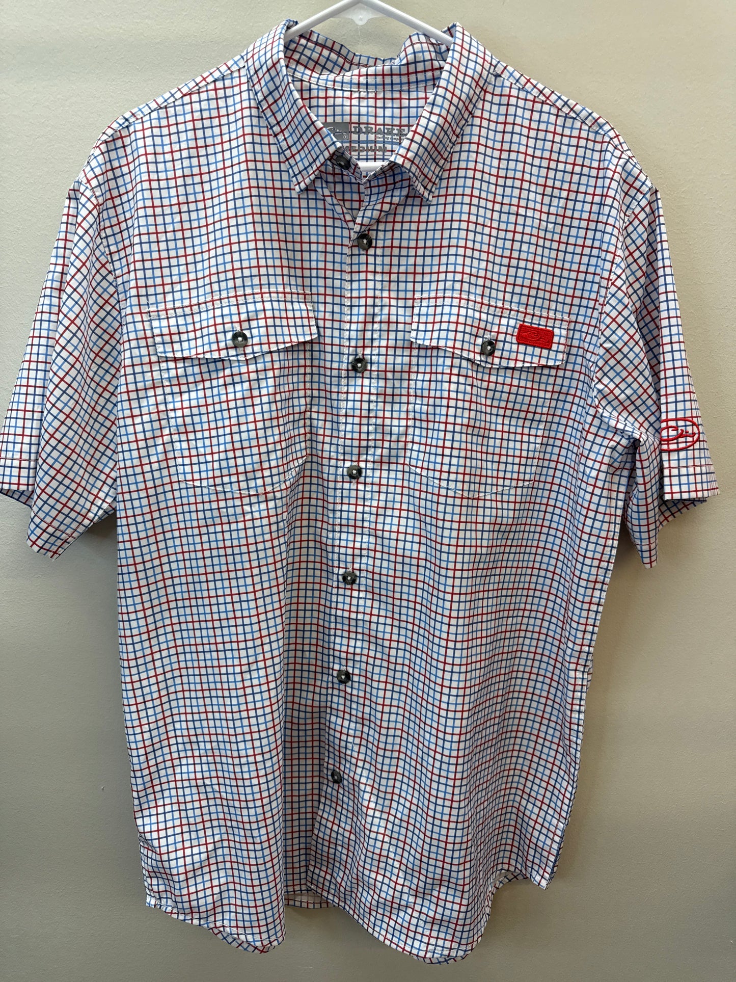 PK 0006 Drake Red/Blue Fishing Top - Medium