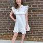 Floral Embroidered Collared Dress