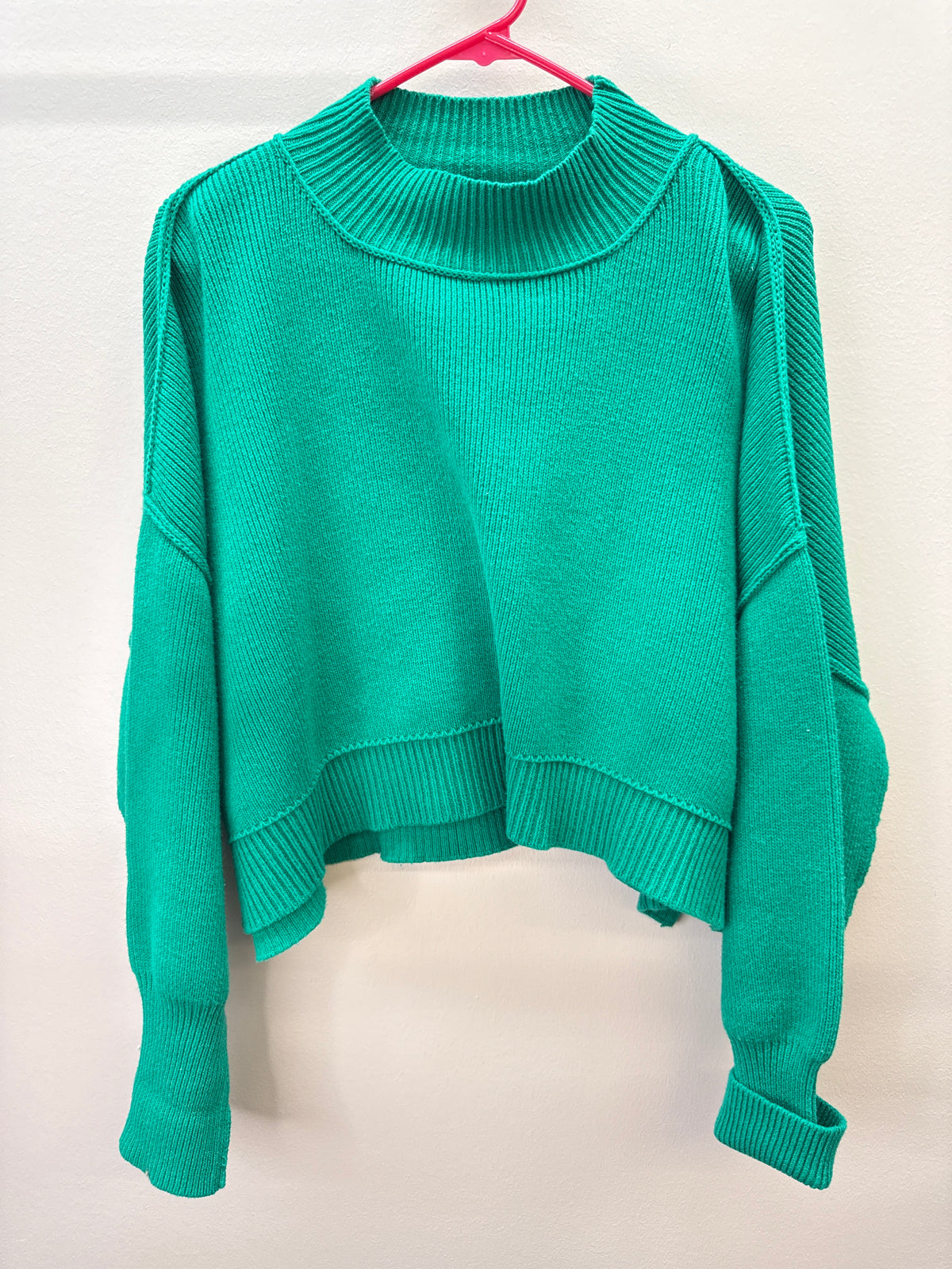 GR*0023 Zenana Kelly Green Sweater - S/M