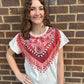 Queen of Sparkles White Bandana & Fringe Tee