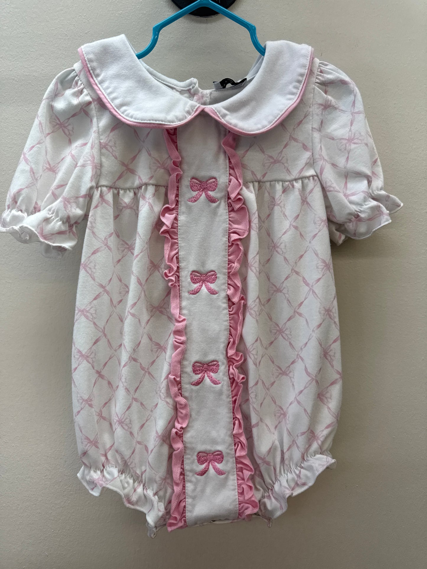 OR 0011 Abby & Evie Pink Bow Bubble - 18 months