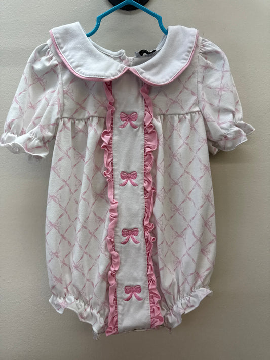 OR 0011 Abby & Evie Pink Bow Bubble - 18 months