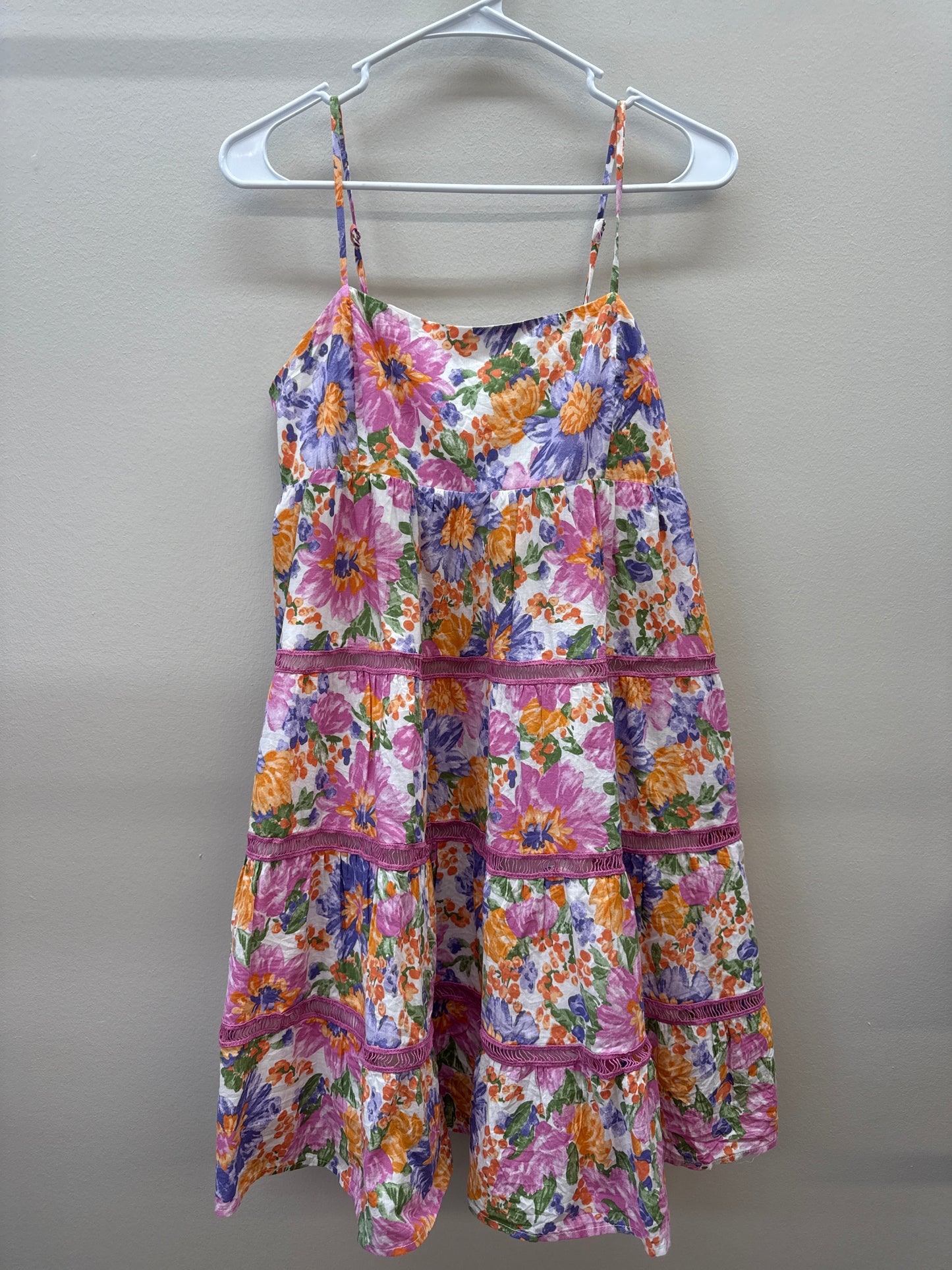 BL*0005 Floral Tiered Dress - Medium