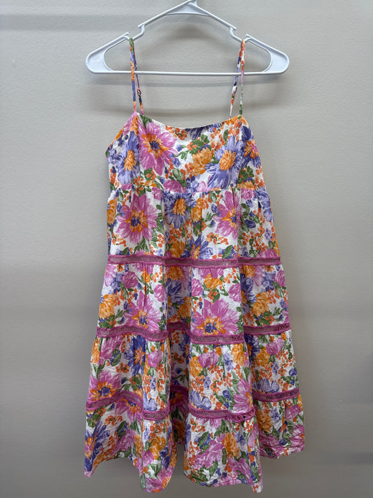 BL*0005 Floral Tiered Dress - Medium