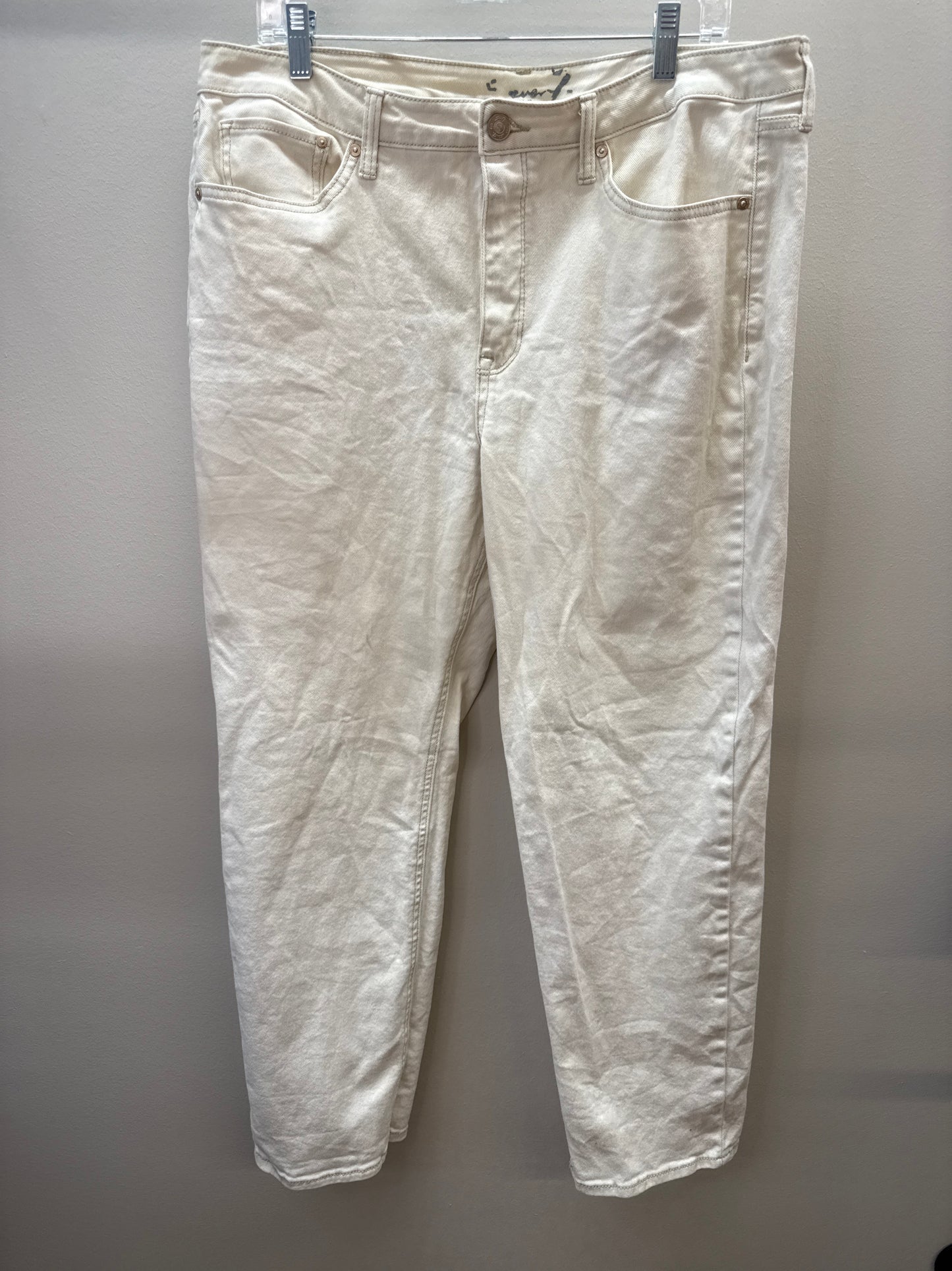 PK 0003 Seven7 Cream Jeans - sz 14