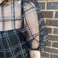 Embroidered Mesh Puff Sleeve Mini Tiered Dress