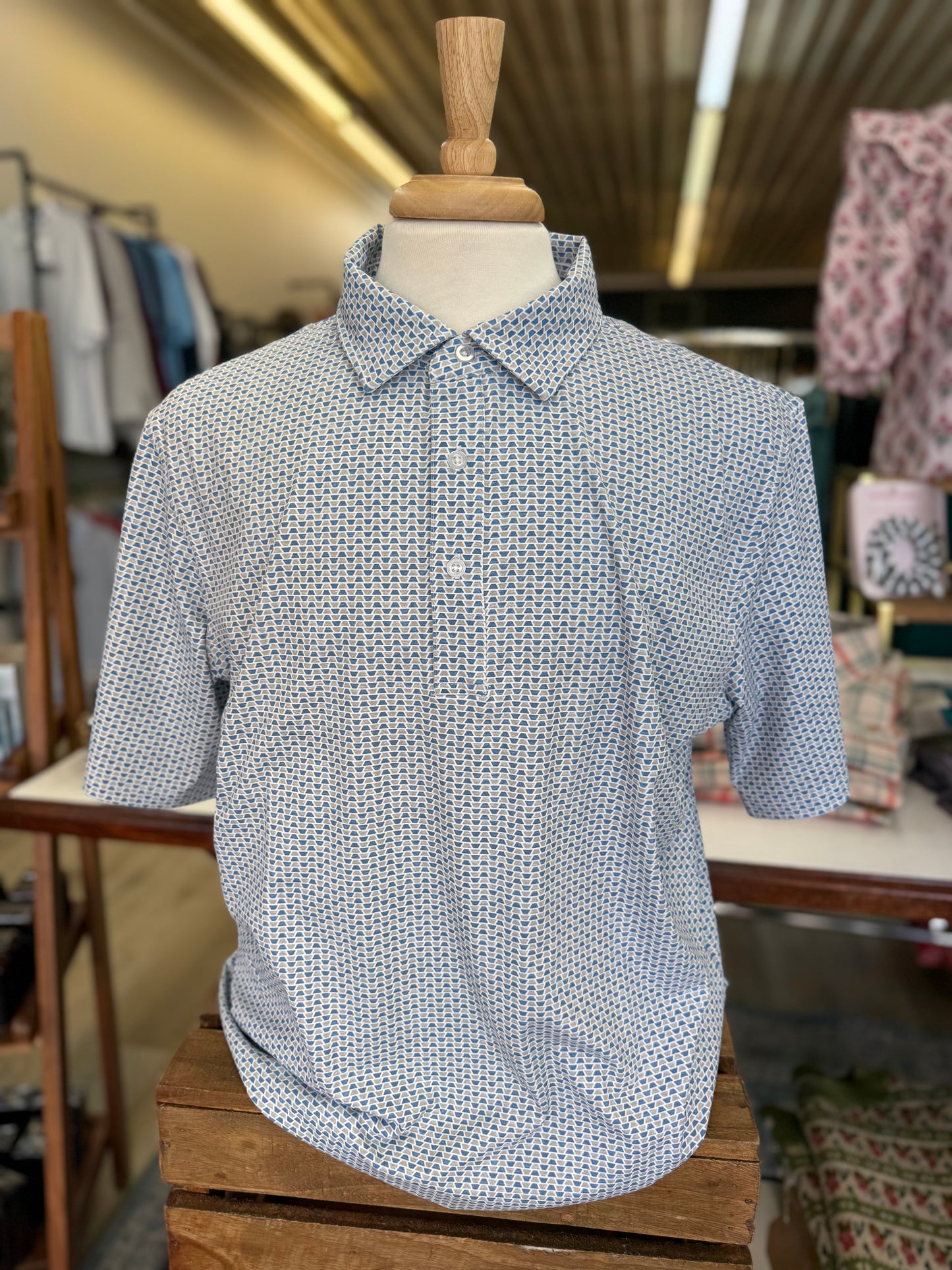 Geo Print Polo