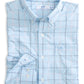 brrr° Intercoastal Rainer Check LS Sport Shirt - Clearwater Blue